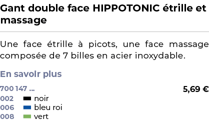 ﻿Gant double face HIPPOTONIC trille et massage﻿ ￼ ﻿Une face  trille   picots, une face massage compos e de 7 billes ...