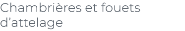 ﻿Chambri res et fouets d’attelage﻿