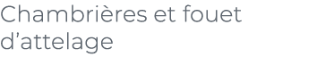 ﻿Chambri res et fouet d’attelage﻿
