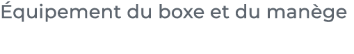 ﻿ quipement du boxe et du man ge﻿