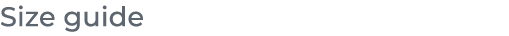 ﻿Size guide﻿