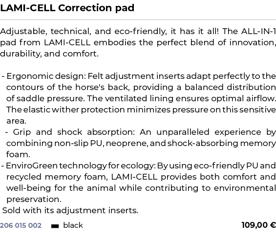 ﻿LAMI CELL Correction pad﻿ ￼ ﻿Adjustable, technical, and eco friendly, it has it all! The ALL IN 1 pad from LAMI CELL...