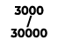 3000 / 30000
