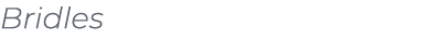 Bridles﻿