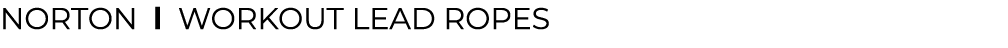 NORTON l ﻿Workout lead ropes﻿