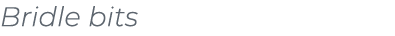 Bridle bits