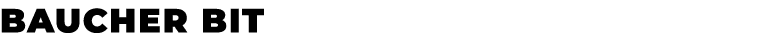 BAUCHER BIT﻿