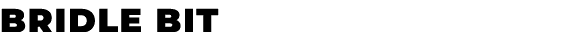 Bridle bit﻿
