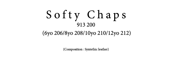  Softy Chaps 913 200 (6yo 206/8yo 208/10yo 210/12yo 212) (Composition : Syntethic leather)